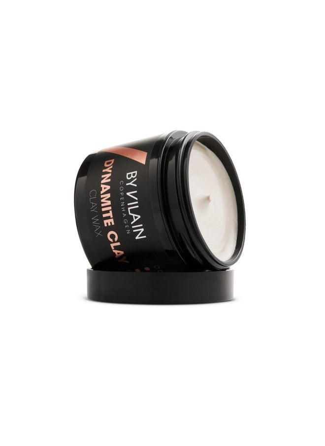 By Vilain By Vilain Dynamite Clay - Professional Hair Styling Wax Super Strong Hold, Matte Finish For All Hair Types Molding Sculpting Pomade Easy to Style for Fullness & Texture Smoothing & Slick Paste 65ml  - Image 2