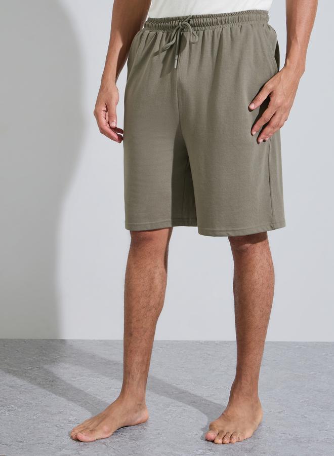 Styli Olive Printed Relaxed Fit T-Shirt and Shorts Pyjama Set - Image 5