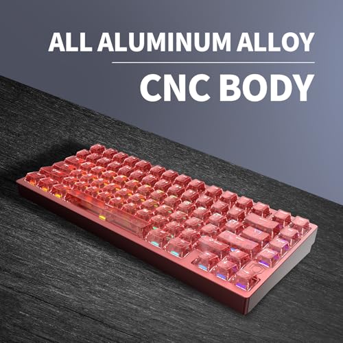IROK MG75PRO 81 Keys Wired Magnetic Switch Mechanical Keyboard, Hall Effect, 8KHZ/ARGB/CNC Aluminum, Gasket Structure Gaming Keyboard(Red) - Image 4