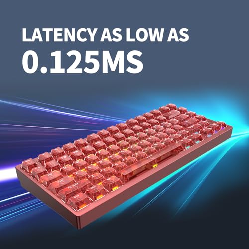 IROK MG75PRO 81 Keys Wired Magnetic Switch Mechanical Keyboard, Hall Effect, 8KHZ/ARGB/CNC Aluminum, Gasket Structure Gaming Keyboard(Red) - Image 5