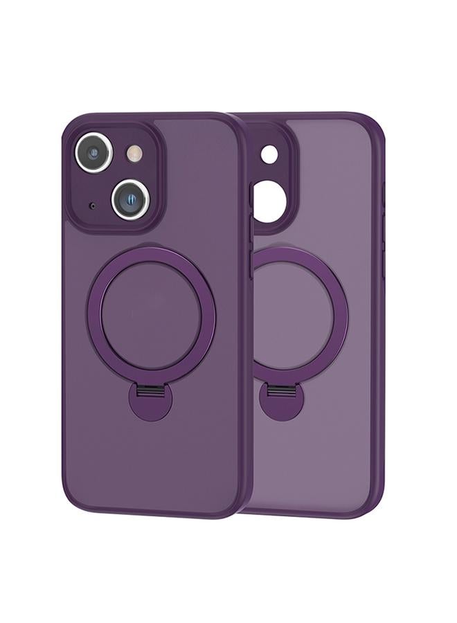 اس-توب جراب لهاتف iPhone 15 360 Magsafe Ring Holder TPU Hybrid PC Phone Case - Image 1