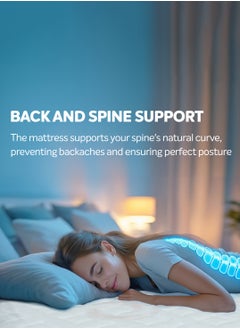 Sleepwell Sleepwell Ortho Pro Profiled Foam | 10 Night Trial | Impressions Memory Foam Mattress With Airvent Cool Gel Technology | King Bed Size (200L x 180W x 20H cm)  - Image 2