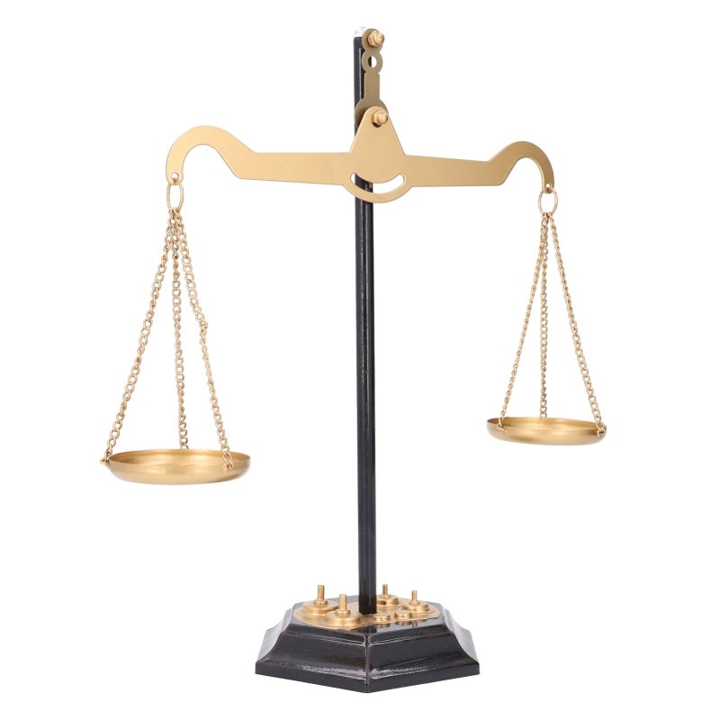 Retro Desktop Balance Scale Decor: Hand Wrought Iron Craft - Rustproof Sturdy Stress Relief Accessory for Home Decor Collectors & Desktop Display - Image 5