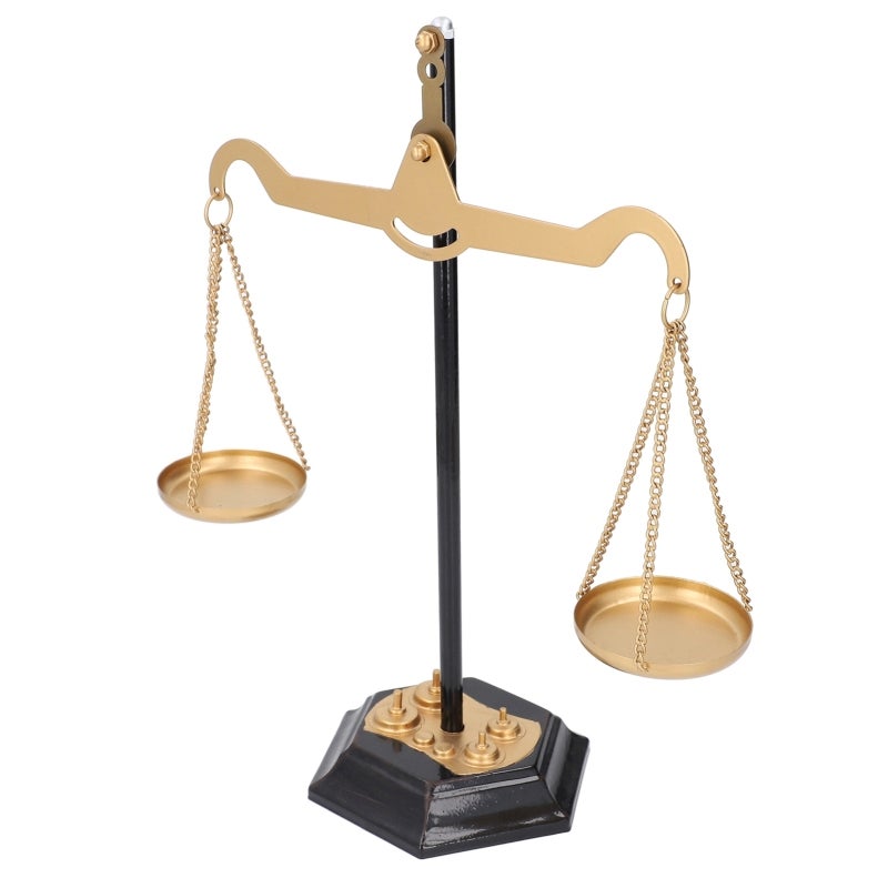 Retro Desktop Balance Scale Decor: Hand Wrought Iron Craft - Rustproof Sturdy Stress Relief Accessory for Home Decor Collectors & Desktop Display - Image 2