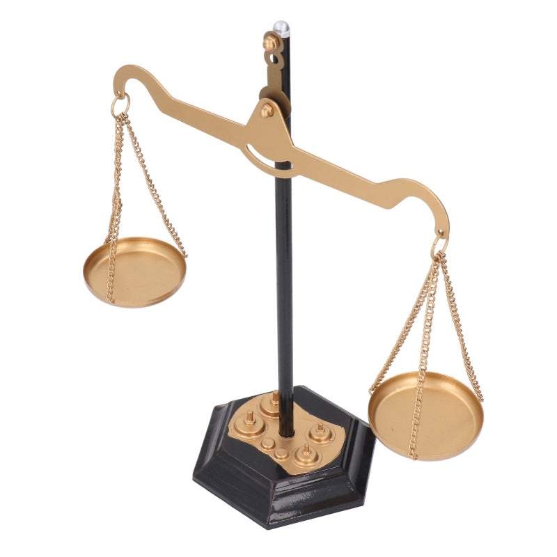 Retro Desktop Balance Scale Decor: Hand Wrought Iron Craft - Rustproof Sturdy Stress Relief Accessory for Home Decor Collectors & Desktop Display - Image 3