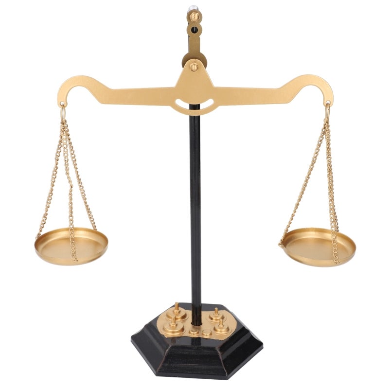Retro Desktop Balance Scale Decor: Hand Wrought Iron Craft - Rustproof Sturdy Stress Relief Accessory for Home Decor Collectors & Desktop Display - Image 4