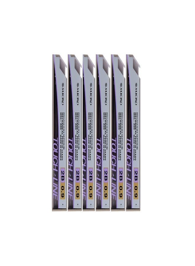MICRO JEDO MECHANICAL PENCIL LEADS (0.9MM-2B, PACK OF 6) - Image 1