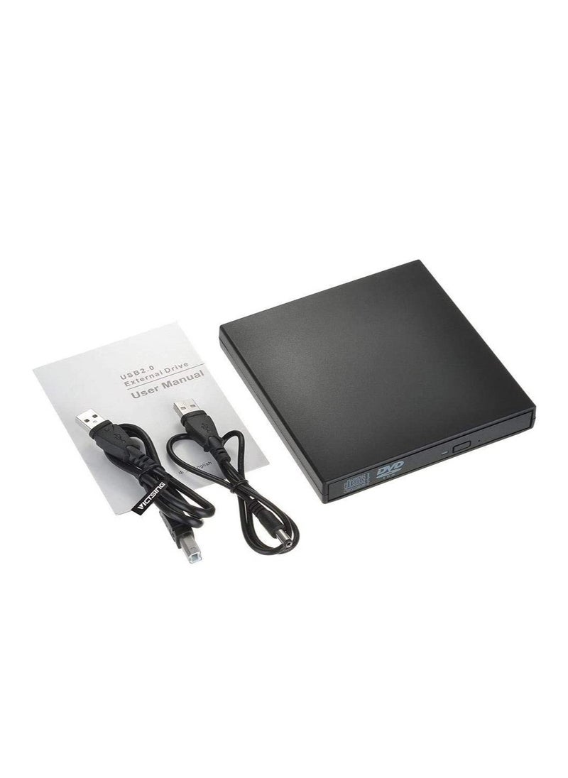 Ntech - NTECH External CD DVD Drive USB 2.0 Slim Portable External CD RW Drive DVD RW Burner Writer Player For Laptop Notebook PC Desktop Computer - Image 1
