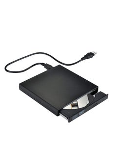 NTECH External CD DVD Drive USB 2.0 Slim Portable External CD RW Drive DVD RW Burner Writer Player For Laptop Notebook PC Desktop Computer
