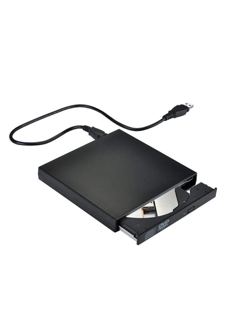 Ntech - NTECH External CD DVD Drive USB 2.0 Slim Portable External CD RW Drive DVD RW Burner Writer Player For Laptop Notebook PC Desktop Computer - Image 1