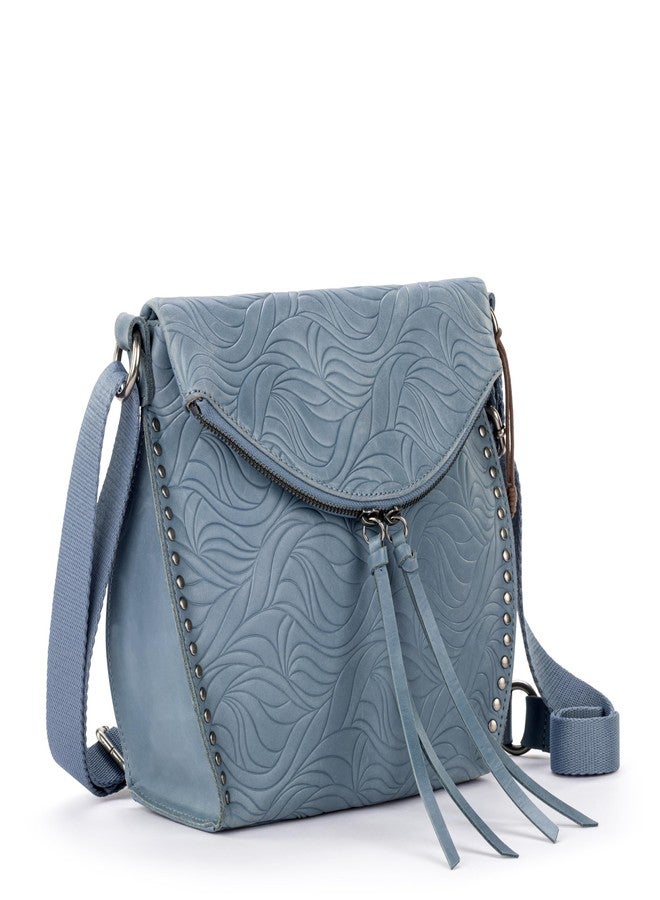 The Sak Silverlake Crossbody in Leather, Adjustable Crossbody Strap, Maritime Wave Emboss - Image 3