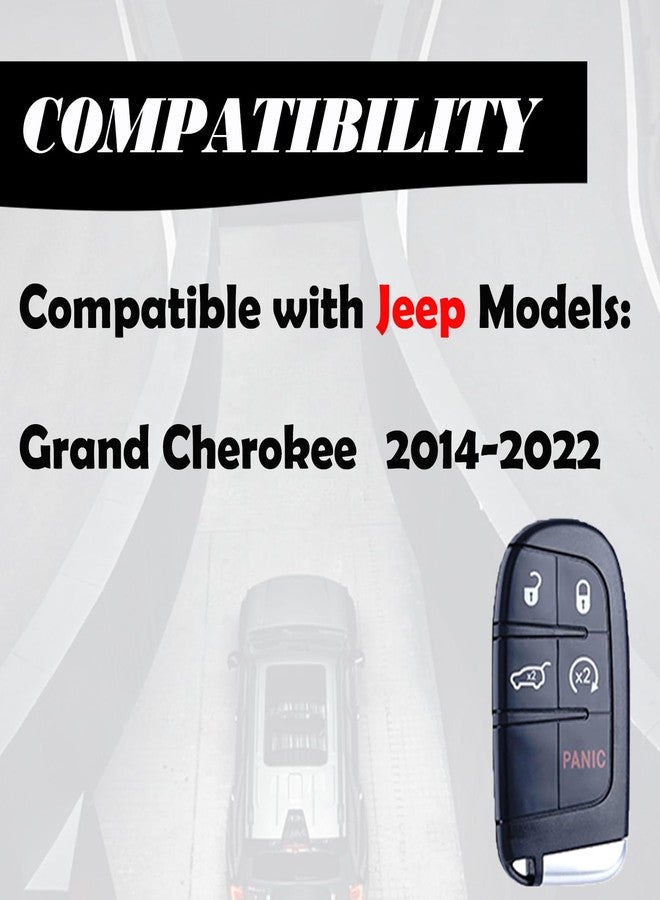 MechanMagic Key Fob Replacement Compatible for Jeep Grand Cherokee 2014-2021 Proximity Smart Key Car Keyless Entry Remote Control Remote Start M3N-40821302 68143505AC 68143505AA - Image 2