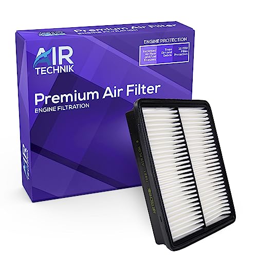 AirTechnik CA10881 Replacement Engine Air Filter | Fits 2012-2017 Hyundai Azera, 2010-2012 Santa Fe, 2011-2014 Sonata, 2013-2015 Kia Optima, 2014-2016 Cadenza, 2011-2013 Sorento - 28113-2P100 - Image 1