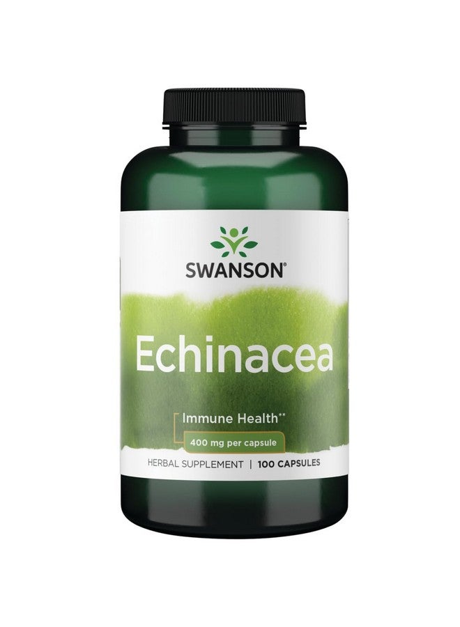 Swanson Echinacea 400 Milligrams 100 Capsules - Image 1