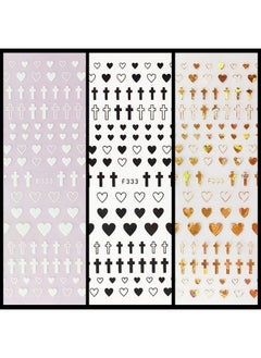 4 Sheets 4 Colors Empty Solid Cross Heart Shape Selfadhesive Nail Art Stickers Diy Tips Pink Laser Silver - pzsku/ZAEB0BDCABFE414B2DCA3Z/45/_/1677914374/89ccba5a-2d98-4804-80b9-dfaa73bc6eb1