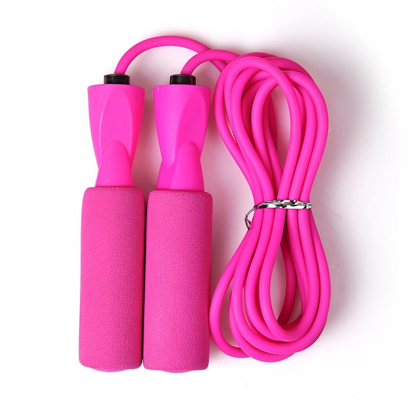 Jump Rope Pink with Comfortable Handles for Home Workouts