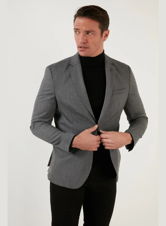 Buratti Buratti Slim Fit 6 Drop Double Slit Blazer Jacket Men's JACKET 216SERARDO