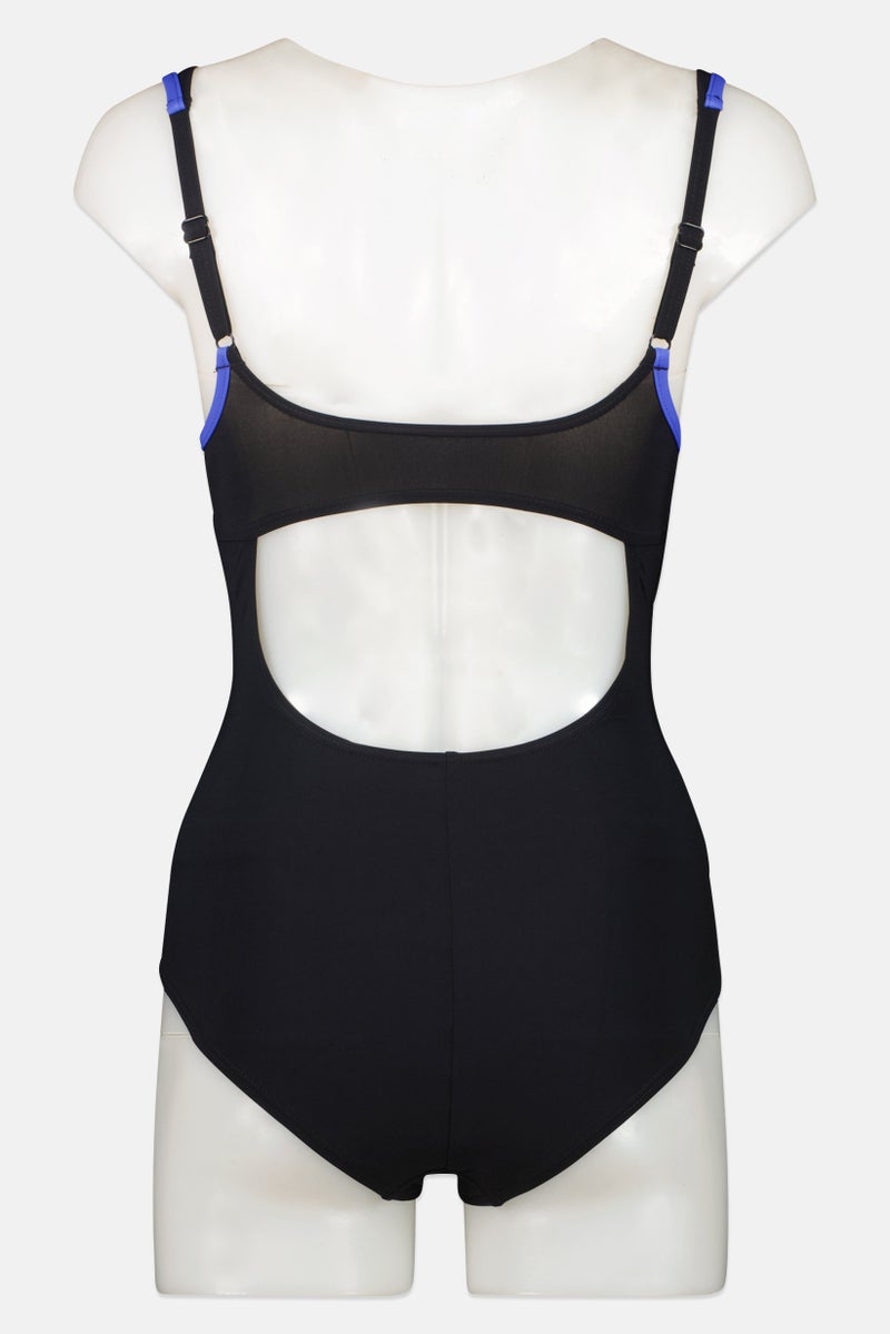 arena Women One Piece Brand Logo Swimsuit, Black - Image 2