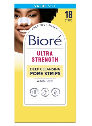 Bioré Witch Hazel Blackhead Remover Pore Strips for Nose, Clears Pores up to 2x More than Original Pore Strips, features C-Bond Technology, Oil-Free, Non-Comedogenic Use, 18 Count - pzsku/ZAEB0D49B3F2E843CED01Z/45/_/1717500920/43cdba50-db3c-48cc-9436-b9a914b8f589