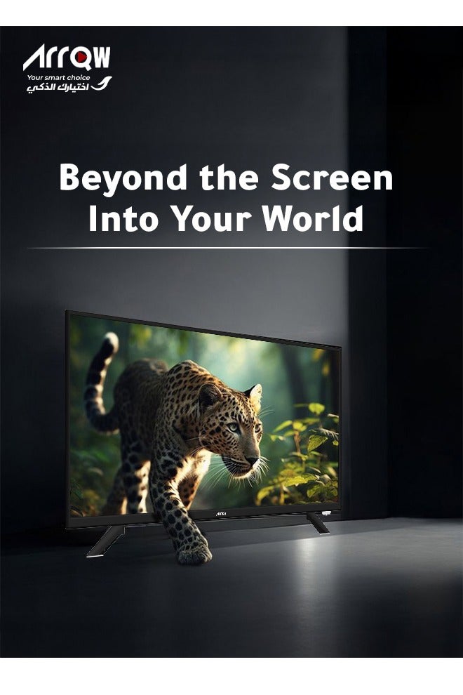 ARRQW 24-inch Standard TV, HD Ready, 1366x768 Resolution, 60Hz Refresh Rate, Stereo Sound, Wireless Display, 2 HDMI, 2 USB, Wall Mount | Model: RO-24LP - Image 5