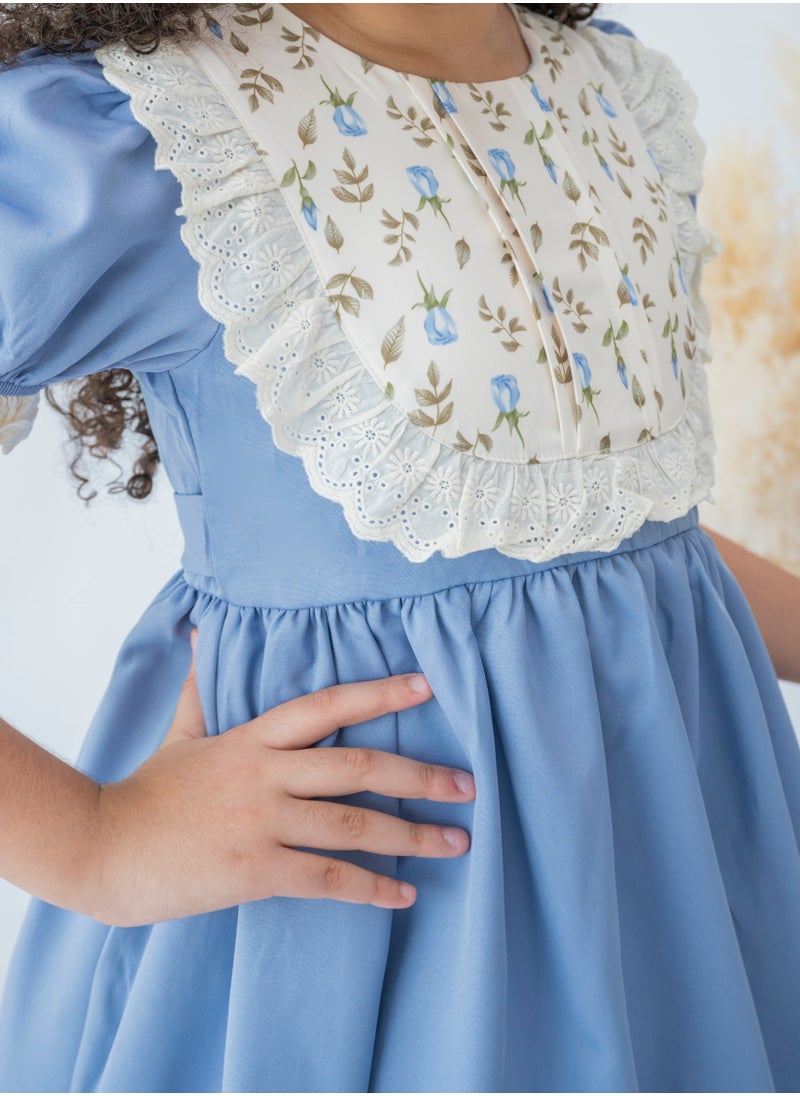 LALEENA - Bluebell Lace Collar Dress - Image 1