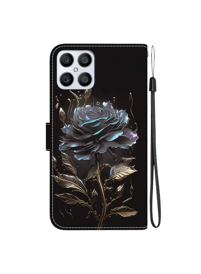S-TOP Case For Honor X8 Crystal Texture Colored Drawing Leather Phone Case - Image 3
