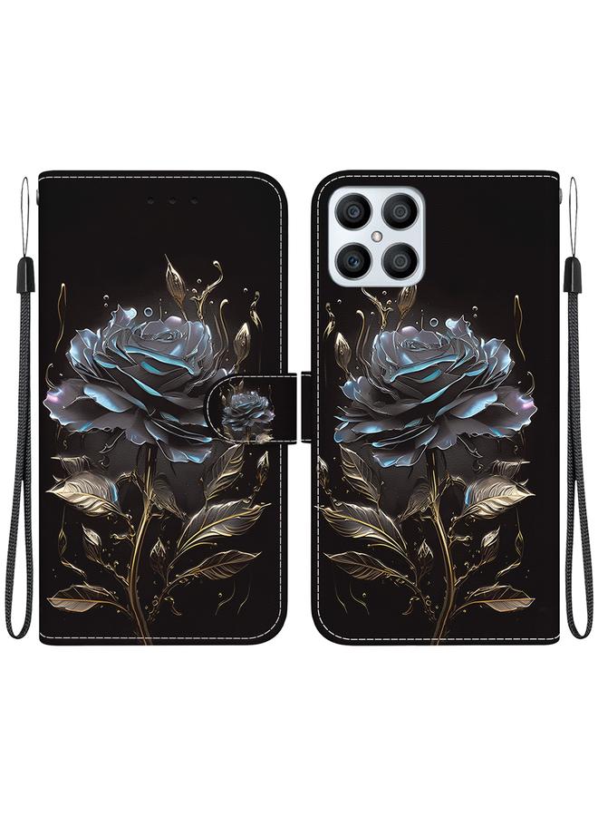 S-TOP Case For Honor X8 Crystal Texture Colored Drawing Leather Phone Case - Image 1