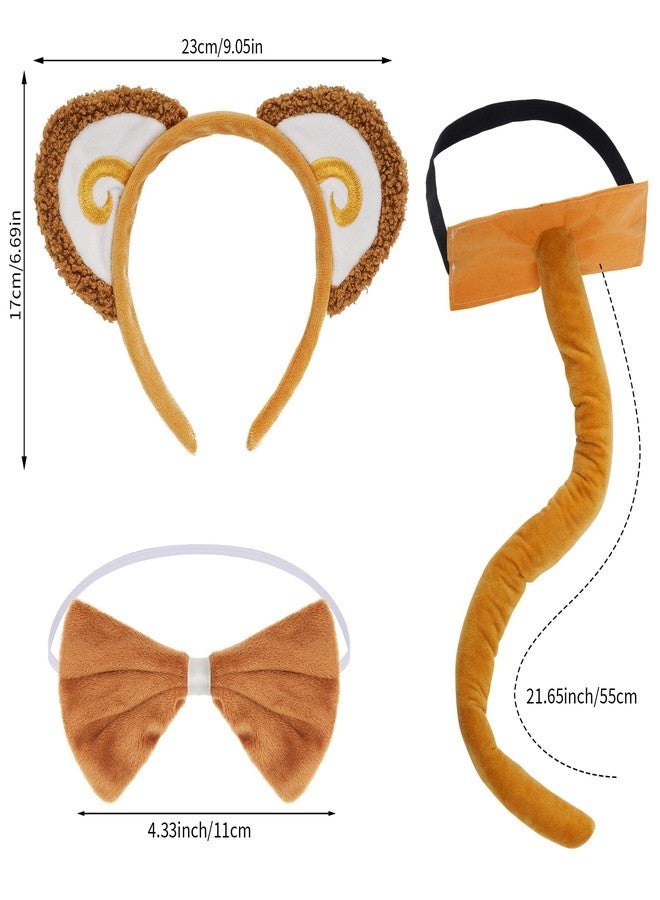 Dxhycc Monkey Costume Set with Headband, Tail, Bowtie and Tutu Skirt, Animal Fancy Costume Kit Accessories - Image 2