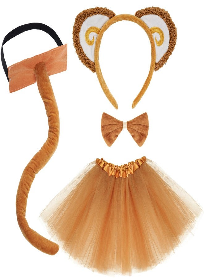 Dxhycc Monkey Costume Set with Headband, Tail, Bowtie and Tutu Skirt, Animal Fancy Costume Kit Accessories - Image 1