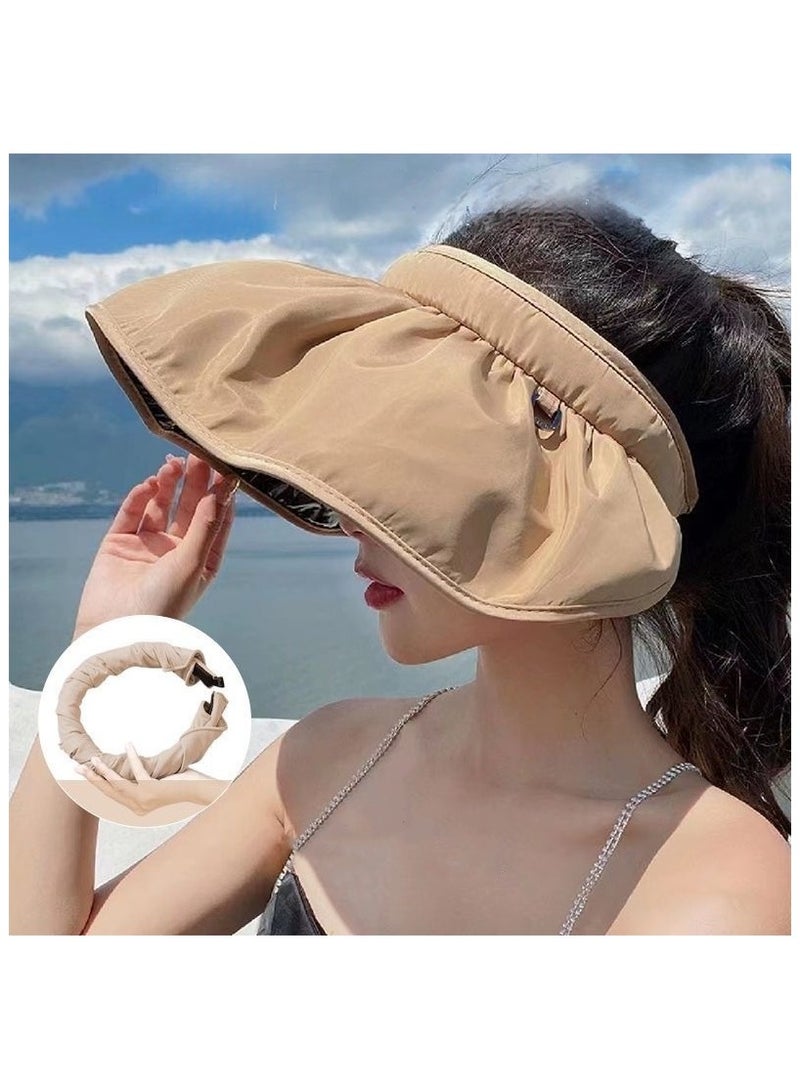 Anna Outdoor Cycling Sun Protection Wide-Brimmed Cap with Headband - UV-Blocking, Breathable Sport Hair Accessory - Image 2