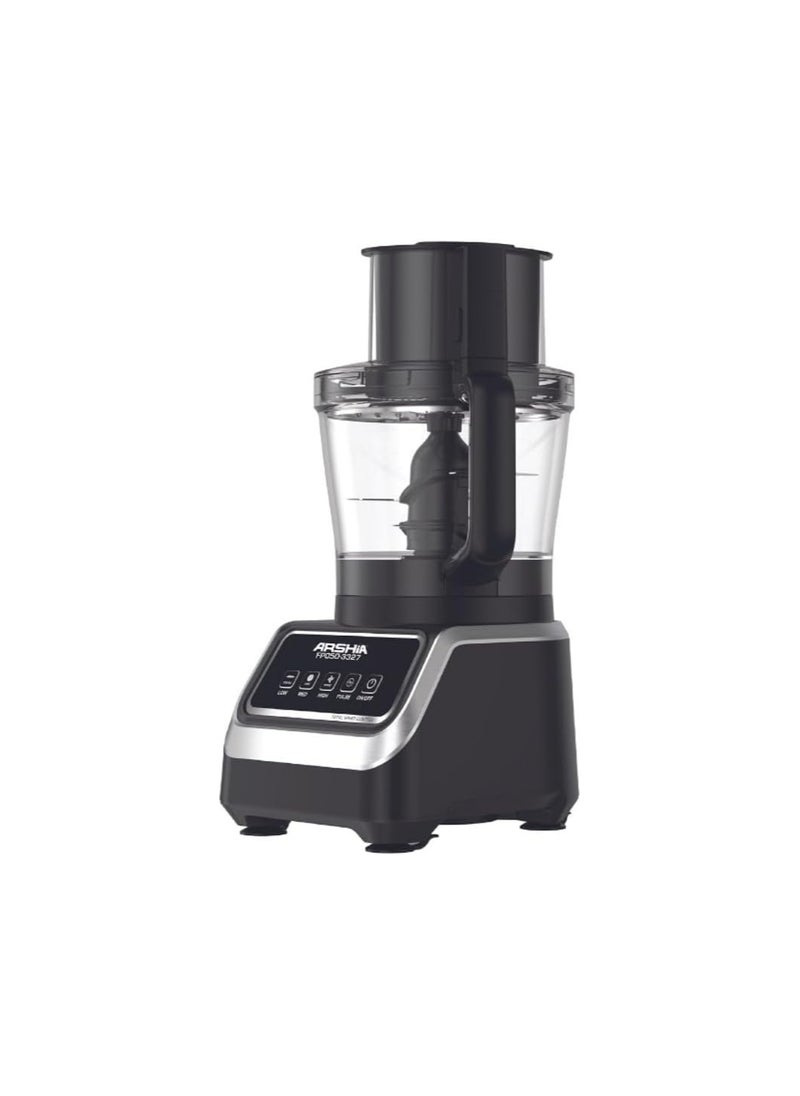 Arshia Arshia 10 in 1 Food Processor 1000 Watt FP050-3327 Black  - Image 1
