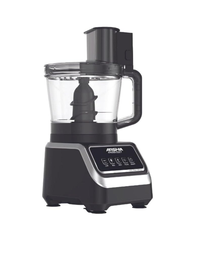 Arshia Arshia 10 in 1 Food Processor 1000 Watt FP050-3327 Black  - Image 2