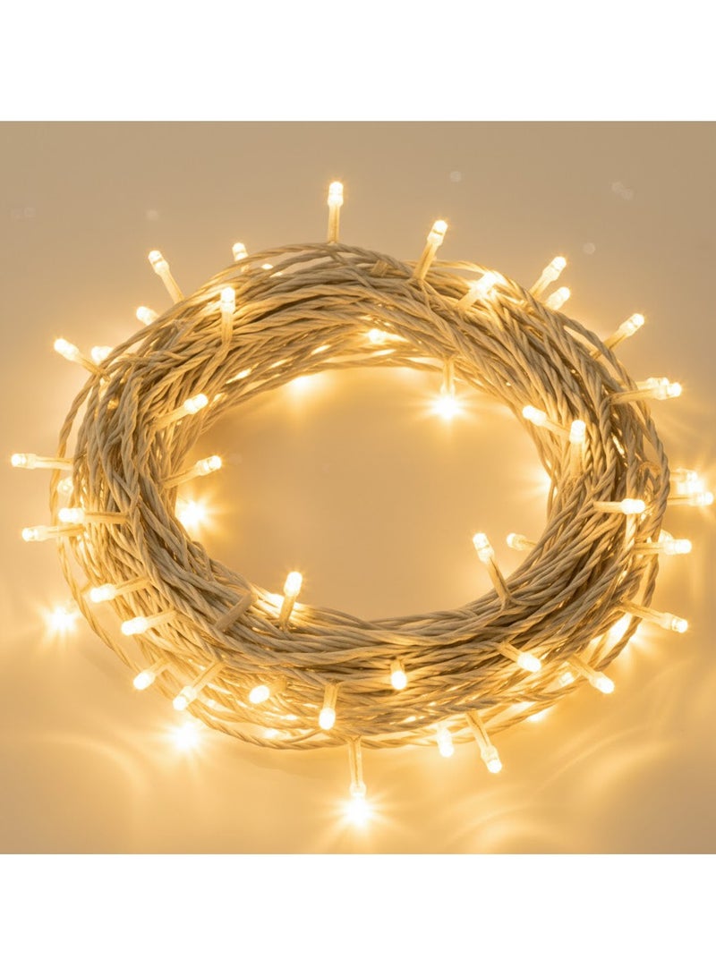 zayo Decorative LED Warm White String Lights 50 Meter with Power Plug - Image 1