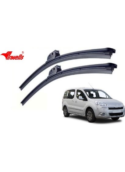 Inwells - Peugeot Partner, 2010 - 2016 / Wiper, Banana Type, Set, 650mm-410mm - Image 1