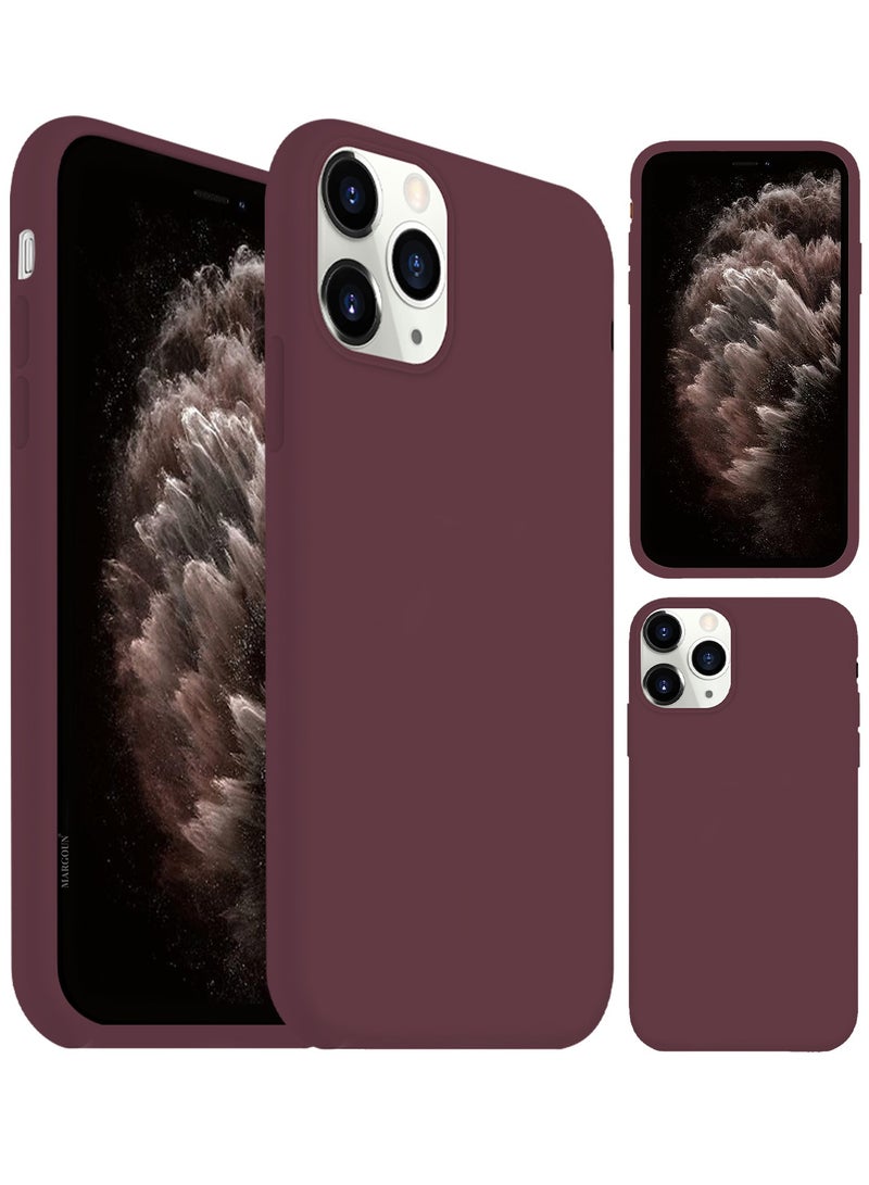 CATANES Soft Silky Silicone Case Cover for Apple iPhone 11 Pro Max - Full Body Protection - Maroon - Image 4