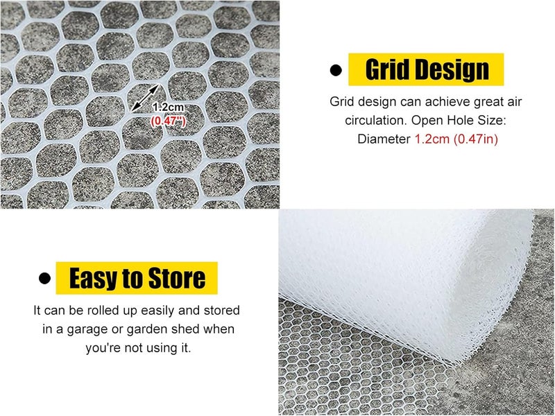 Safety Animal Barrier,Fence Pets Fences Net Chicken Wire Fencing Roll, Protect Cats Dogs Kids Children, Rabbit/Duck/Poultry Breeding Cage(0.8X5m/2.5X16.5ft) - Image 3