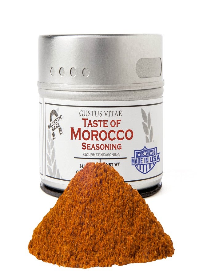 GUSTUS VITAE Taste of Morocco | Gourmet Seasoning | Authentic Artisanal Spice Blend | Non GMO, All Natural | Handcrated in Small Batches in USA | Ultra Premium, Sustainably Sourced | GLP-1 Friendly | 1.2 Ounce | Magnetic Tin | Gustus Vitae | #9 - Image 1