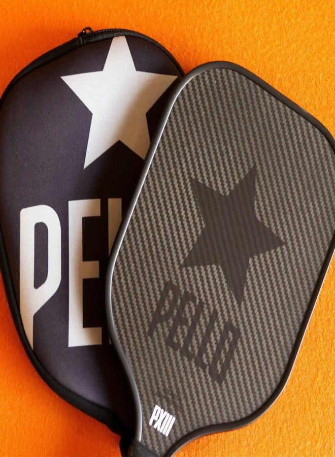PELLO PXIII Carbon Fiber Pickleball Paddle | Elongated USAPA Approved | Pro-Level Performance Pickleball Paddle for Power, Spin & Control | Carbon Fiber Pickle Ball Paddle Women and Men | (Black) - Image 5