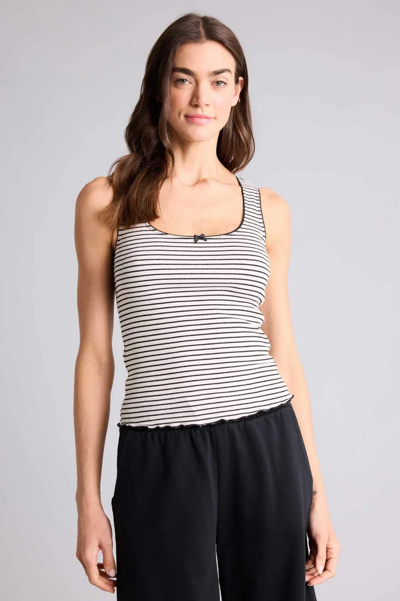 ديفاكتو Regular Fit Ribana Tank Top