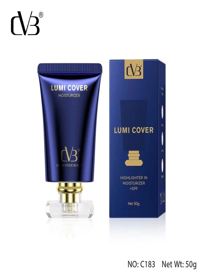 سي في بي كريم مرطب للوجه CVB C183 Lumi Cover مع هايلايتر وعامل حماية من الشمس - 50 غرام | كريم مرطب للوجه مع إشراقة مشرقة وحماية من الشمس (لون وردي، 50 غرام) - Image 3