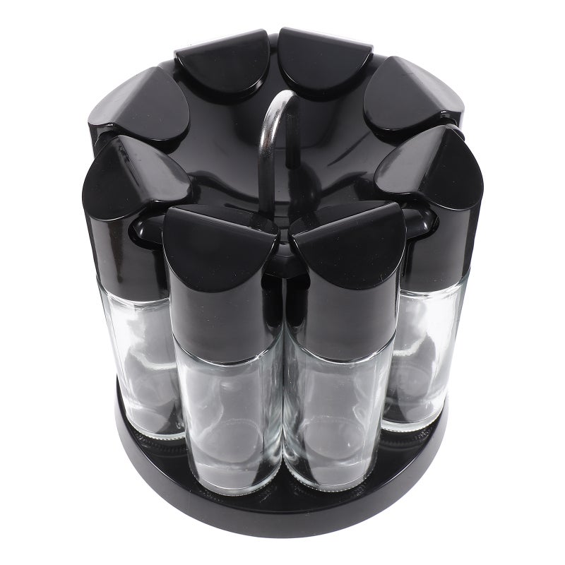 1 Set 360-Degree Rotating Spice Holder Kitchen Barbecue Seasoning Bottles Cruets - Image 5