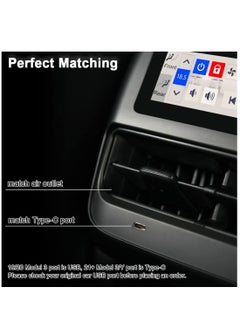 RAYMOS Tesla Rear Seat Screen For Tesla Model 3 Y 2016 2023 4.6 inch IPS Touchscreen Provides Rear seat Passengers With The Right To Adjust Air Conditioning Rear Seat Heating Seat Adjustment  - Image 3