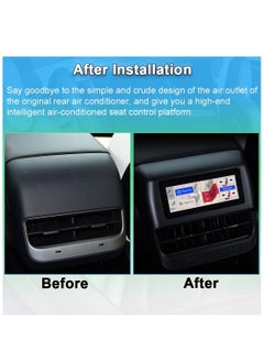 RAYMOS Tesla Rear Seat Screen For Tesla Model 3 Y 2016 2023 4.6 inch IPS Touchscreen Provides Rear seat Passengers With The Right To Adjust Air Conditioning Rear Seat Heating Seat Adjustment  - Image 2