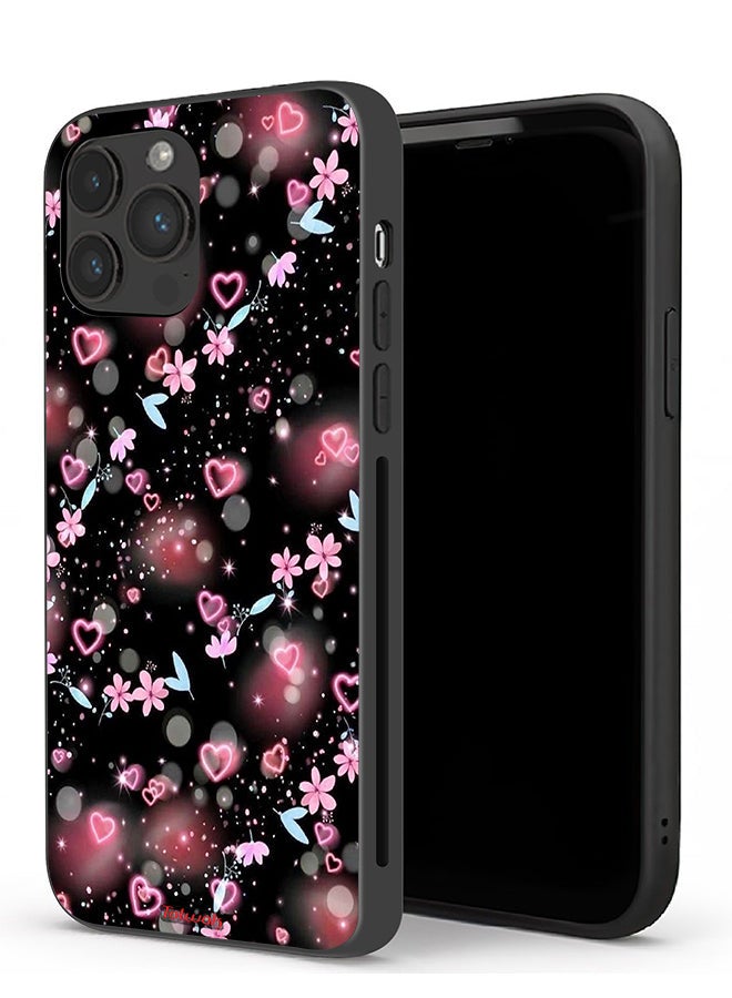 Tolwak Apple iPhone 13 Pro Protective Case Small Hearts And Flowers - Image 1