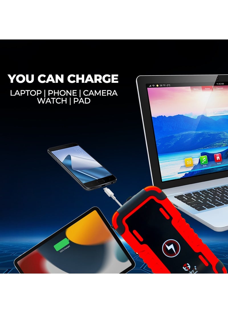 Toby's Toby's TBS X8 Powerful Jump Starter For Cars 8000mAh And 29.6WH Wireless Power Bank For Electronic Devices  - Image 3