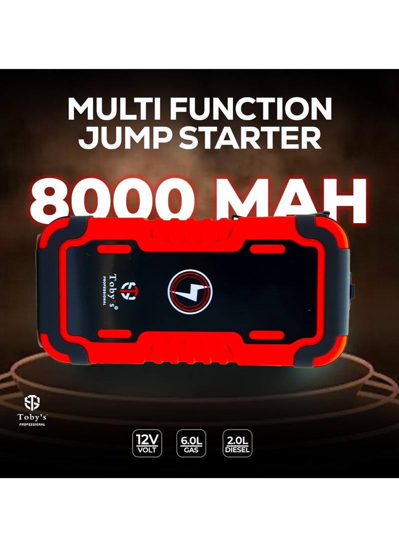 Toby's Toby's TBS X8 Powerful Jump Starter For Cars 8000mAh And 29.6WH Wireless Power Bank For Electronic Devices  - Image 5