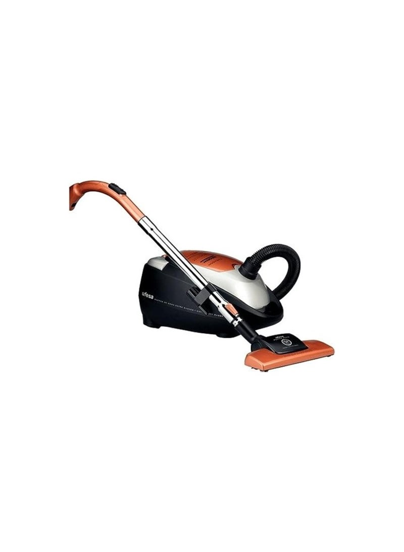 UFESA AT9019 Typhoon Cylinder Vacuum Cleaner, Mechanical Power Control, Easy to Clean & Store – Black/Orange - Image 2