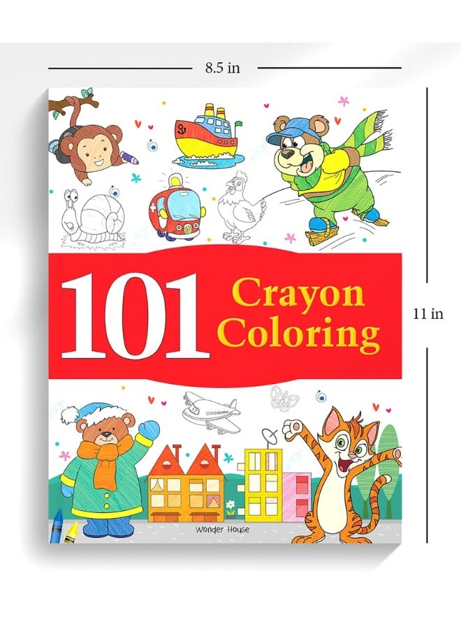 101 Crayon Coloring: Fun Activity Book For Children  - Image 3