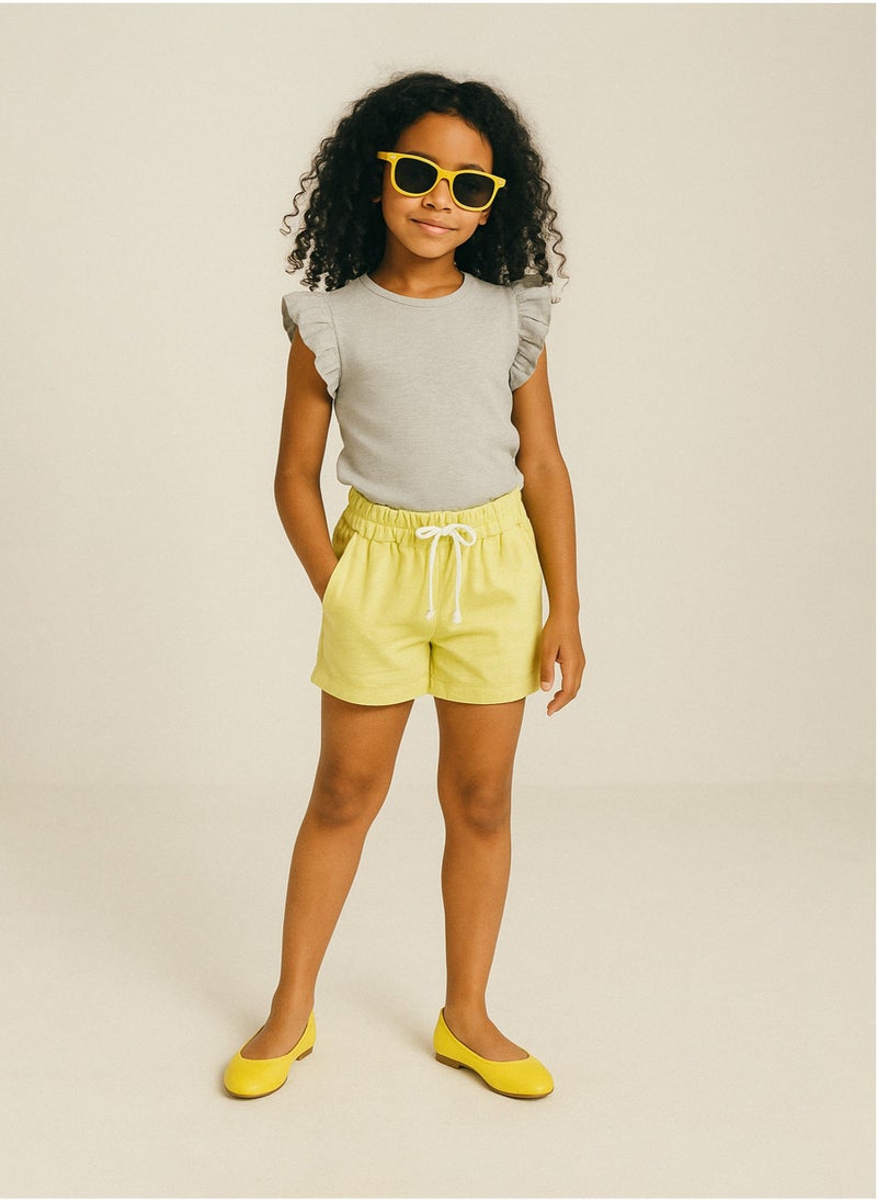 مينوتي توب مراهقات بدون أكمام بكشكش على الأكتاف - Image 1