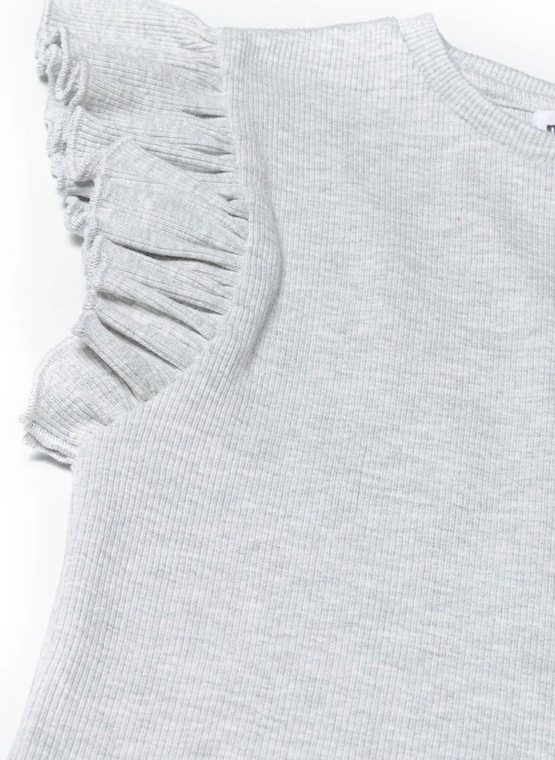 مينوتي توب مراهقات بدون أكمام بكشكش على الأكتاف - Image 4